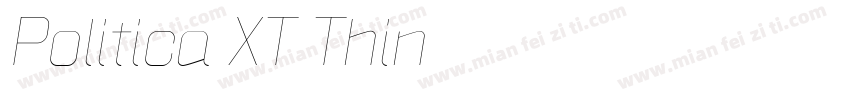 Politica XT Thin字体转换